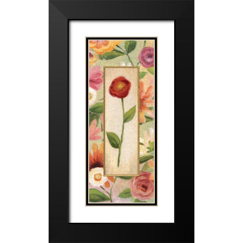 Sweet Romance Panel III Black Modern Wood Framed Art Print with Double Matting by Brissonnet, Daphne