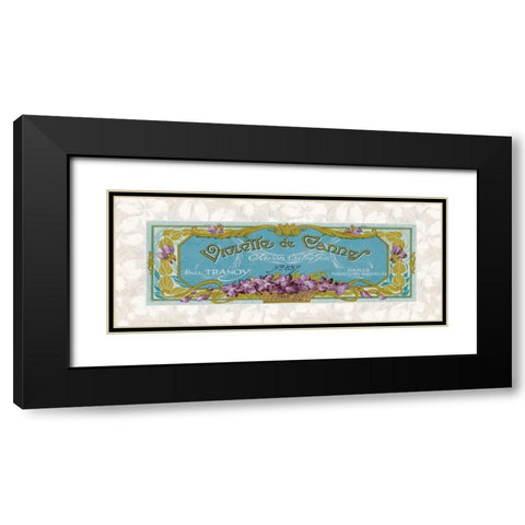 Violette de Cannes Black Modern Wood Framed Art Print with Double Matting by Berman, Susan