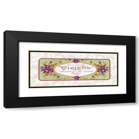 Violette Black Modern Wood Framed Art Print with Double Matting by Berman, Susan