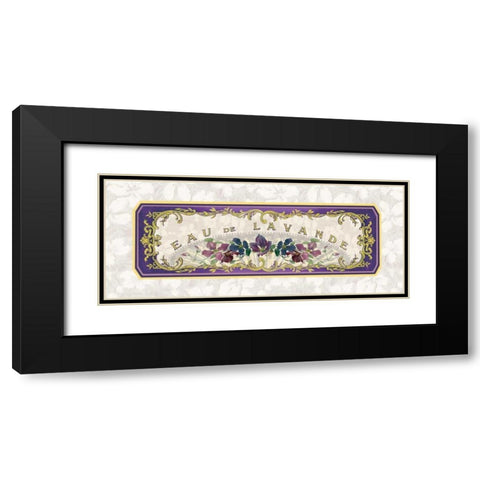 Eau de Lavande Black Modern Wood Framed Art Print with Double Matting by Berman, Susan