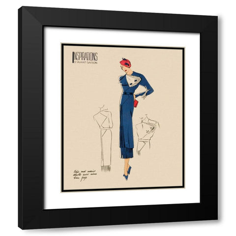 Inspirations I Black Modern Wood Framed Art Print with Double Matting by Berman, Susan