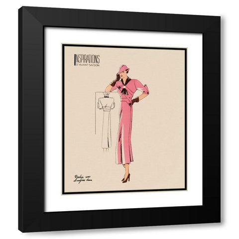 Inspirations II Black Modern Wood Framed Art Print with Double Matting by Berman, Susan