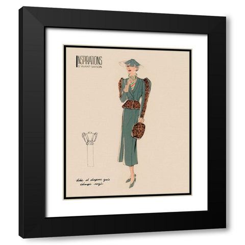 Inspirations III Black Modern Wood Framed Art Print with Double Matting by Berman, Susan