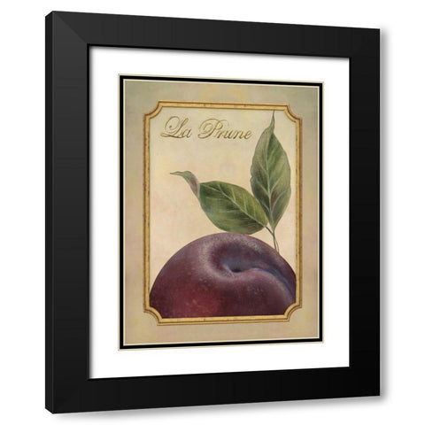 La Prune Black Modern Wood Framed Art Print with Double Matting by Corbin, Delphine