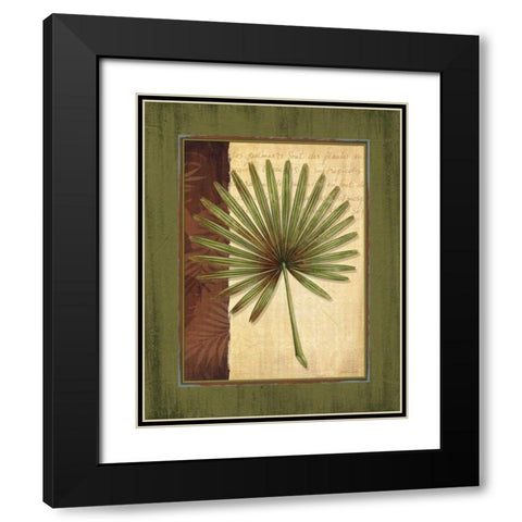 Palm Tropical I Black Modern Wood Framed Art Print with Double Matting by Corbin, Delphine
