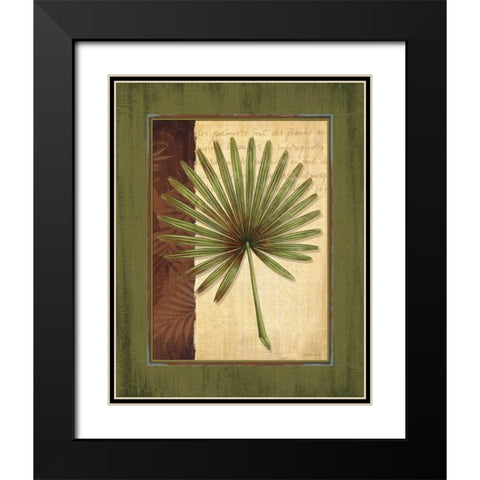 Palm Tropical I Black Modern Wood Framed Art Print with Double Matting by Corbin, Delphine