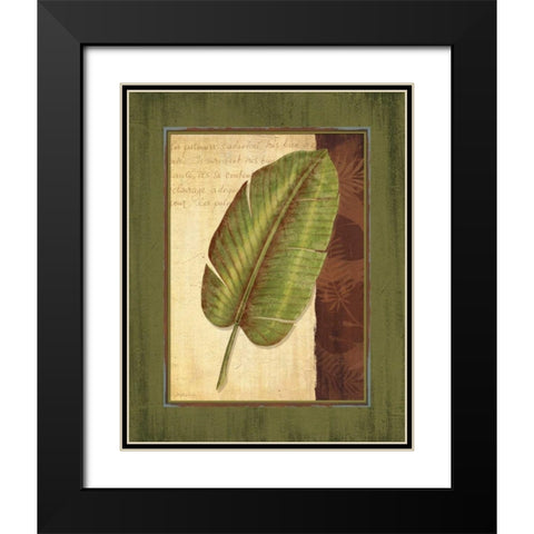 Palm Tropical II Black Modern Wood Framed Art Print with Double Matting by Corbin, Delphine