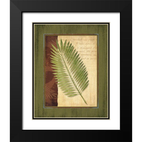 Palm Tropical III Black Modern Wood Framed Art Print with Double Matting by Corbin, Delphine