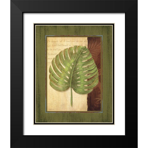 Palm Tropical IV Black Modern Wood Framed Art Print with Double Matting by Corbin, Delphine