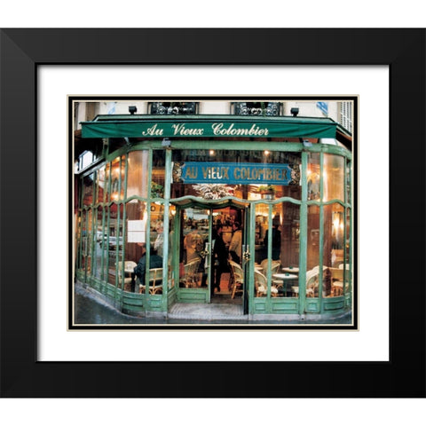 Au Vieux Colombier Black Modern Wood Framed Art Print with Double Matting by Cieslikowski, Zeny