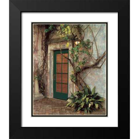 Door No.7 Black Modern Wood Framed Art Print with Double Matting by Cieslikowski, Zeny