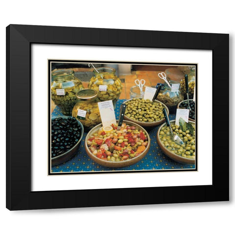 Olives Antibes Black Modern Wood Framed Art Print with Double Matting by Cieslikowski, Zeny