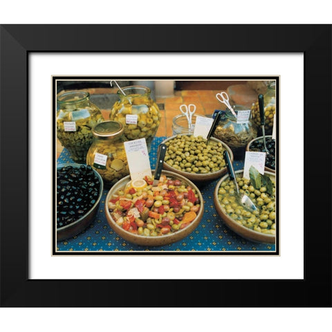 Olives Antibes Black Modern Wood Framed Art Print with Double Matting by Cieslikowski, Zeny