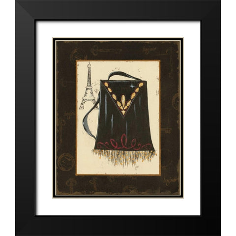 Fashion Purse II Black Modern Wood Framed Art Print with Double Matting by Devereux, Sophie