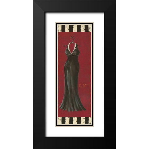 Fancy Dress II Black Modern Wood Framed Art Print with Double Matting by Devereux, Sophie