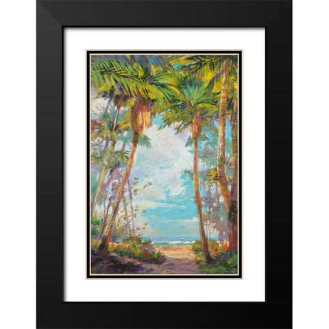 Path to Paridise I Black Modern Wood Framed Art Print with Double Matting by Delanty, Rick
