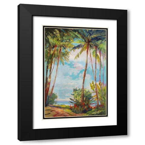 Path to Paridise II Black Modern Wood Framed Art Print with Double Matting by Delanty, Rick