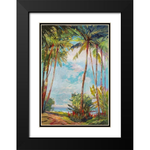 Path to Paridise II Black Modern Wood Framed Art Print with Double Matting by Delanty, Rick