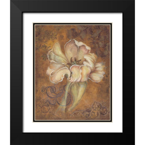 Study in Ecru I Black Modern Wood Framed Art Print with Double Matting by Engman, Allyn