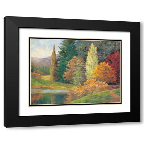 Natures Splendor II Black Modern Wood Framed Art Print with Double Matting by Fermanis, Pamela