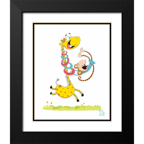 Move it! Move It! Black Modern Wood Framed Art Print with Double Matting by Blue Fish