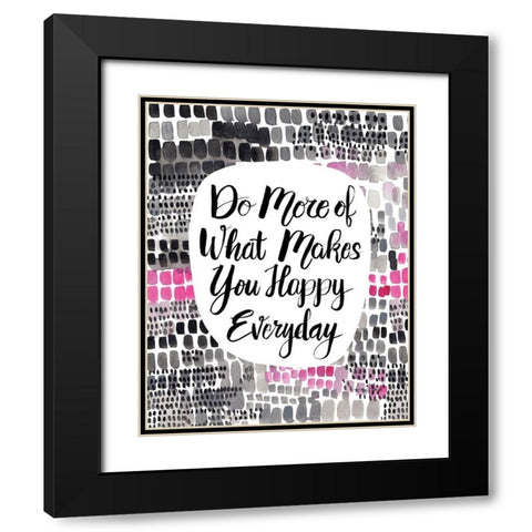 Do More Black Modern Wood Framed Art Print with Double Matting by Frazer, Amy