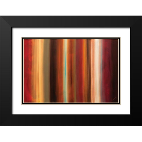 Serenidad Black Modern Wood Framed Art Print with Double Matting by Guedez, Carmen