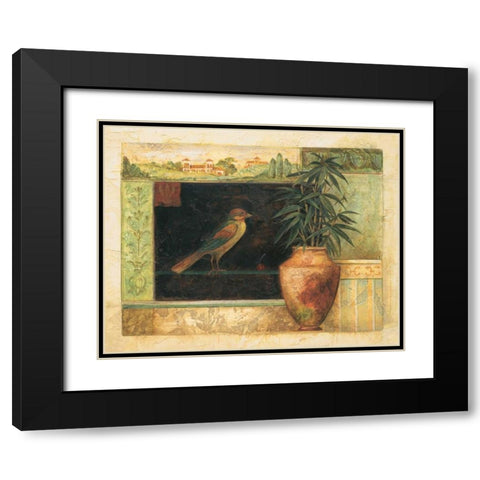 Annabelle Black Modern Wood Framed Art Print with Double Matting by Gladding, Pamela