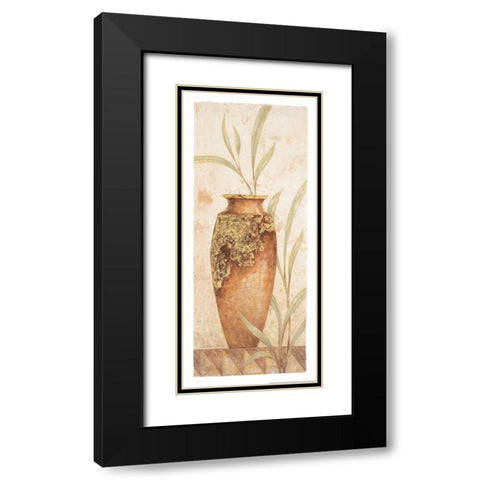 Rustic Venetian Urn I Black Modern Wood Framed Art Print with Double Matting by Gladding, Pamela