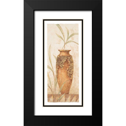 Rustic Venetian Urn II Black Modern Wood Framed Art Print with Double Matting by Gladding, Pamela