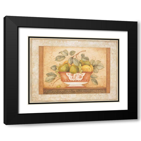 Frutta Alla Siena I Black Modern Wood Framed Art Print with Double Matting by Gladding, Pamela