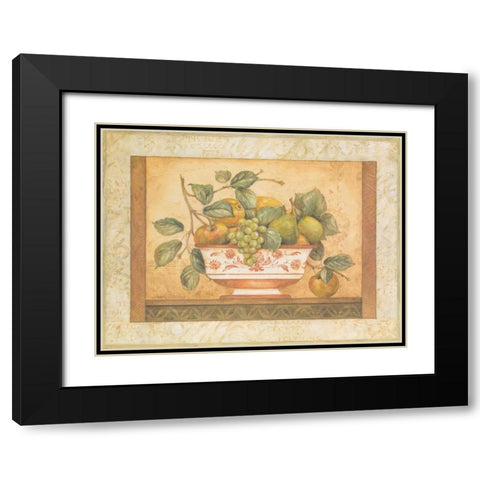 Frutta Alla Siena II Black Modern Wood Framed Art Print with Double Matting by Gladding, Pamela