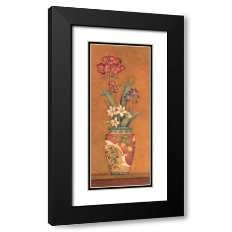 Pavan II Black Modern Wood Framed Art Print with Double Matting by Gladding, Pamela