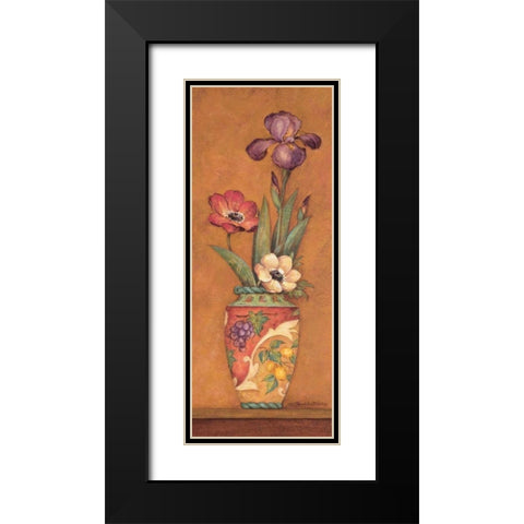 Pavan III Black Modern Wood Framed Art Print with Double Matting by Gladding, Pamela