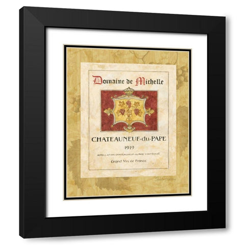 Vin I Black Modern Wood Framed Art Print with Double Matting by Gladding, Pamela