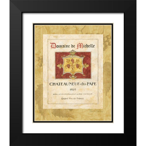 Vin I Black Modern Wood Framed Art Print with Double Matting by Gladding, Pamela