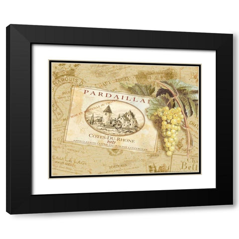 Pardaillan Black Modern Wood Framed Art Print with Double Matting by Gladding, Pamela