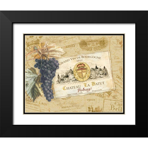 Chateau La Batut Black Modern Wood Framed Art Print with Double Matting by Gladding, Pamela