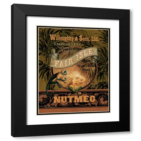 Nutmeg Black Modern Wood Framed Art Print with Double Matting by Gladding, Pamela