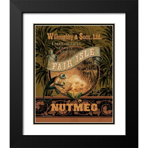 Nutmeg Black Modern Wood Framed Art Print with Double Matting by Gladding, Pamela
