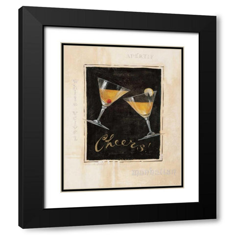 Cheers! I Black Modern Wood Framed Art Print with Double Matting by Gladding, Pamela