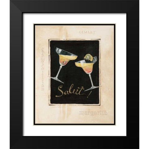 Cheers! IV Black Modern Wood Framed Art Print with Double Matting by Gladding, Pamela