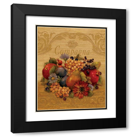 Compagna Black Modern Wood Framed Art Print with Double Matting by Gladding, Pamela