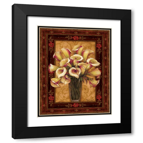 View from Pompeii I Black Modern Wood Framed Art Print with Double Matting by Gladding, Pamela