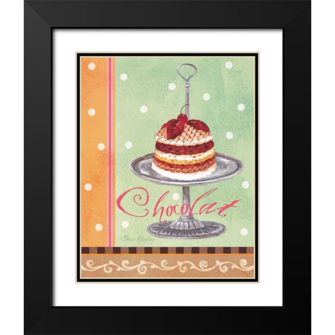 Mint Chocolate Black Modern Wood Framed Art Print with Double Matting by Gladding, Pamela