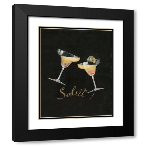 Cheers! IV Black Modern Wood Framed Art Print with Double Matting by Gladding, Pamela
