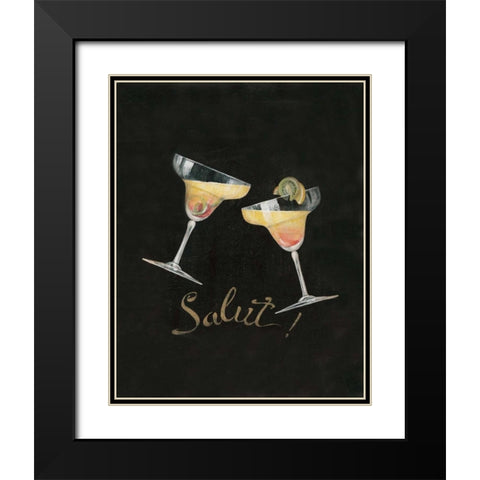 Cheers! IV Black Modern Wood Framed Art Print with Double Matting by Gladding, Pamela