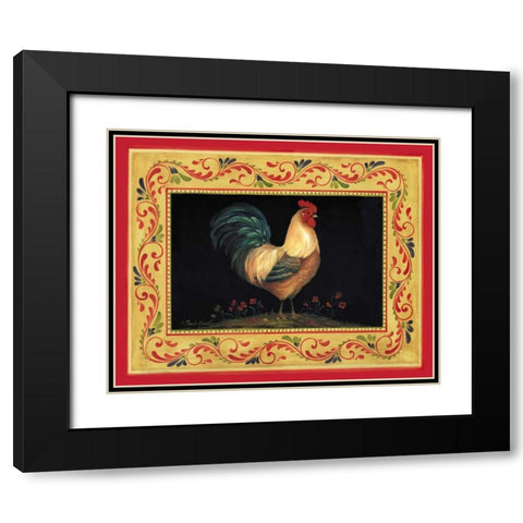 Francesco Black Modern Wood Framed Art Print with Double Matting by Gladding, Pamela