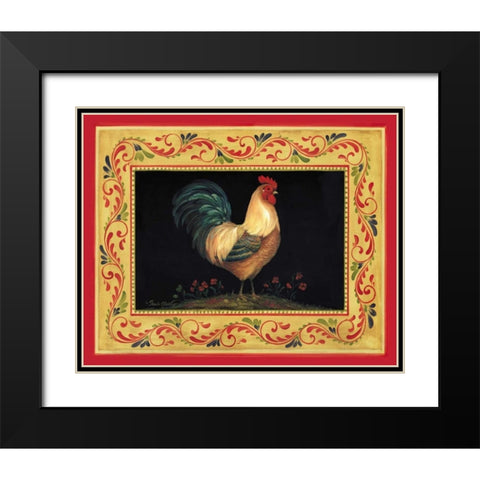 Francesco Black Modern Wood Framed Art Print with Double Matting by Gladding, Pamela