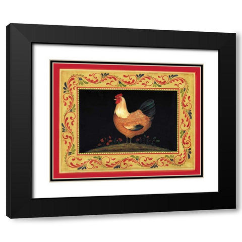 Francesca Black Modern Wood Framed Art Print with Double Matting by Gladding, Pamela